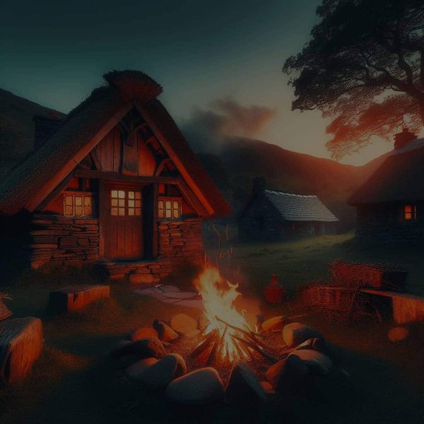 Quels cottages gallois proposent des histoires et légendes celtiques autour du feu de camp?
