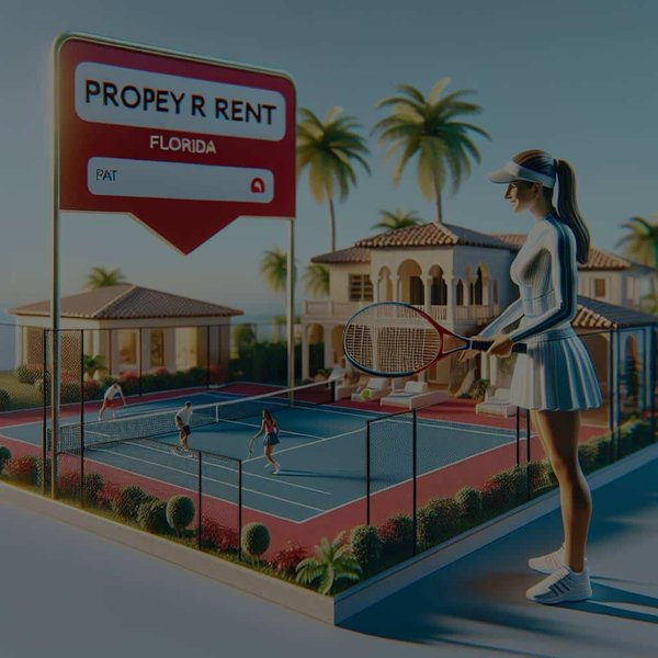 Est-il possible de louer une propriété avec un court de tennis et un coach personnel en Floride?